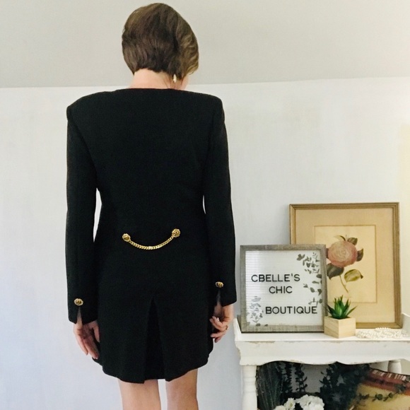 [SOLD]St. John Collection Brown Santana Knit Dress - Picture 4 of 8